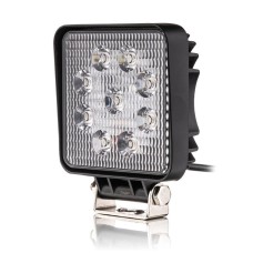 LED фара 6В-27W 45mm ближний свет желтая