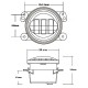 Фары противотуманные Leader J4  100mm 45Вт белый и желтый свет (f-4053)