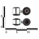 Стойка стабилизатора ВАЗ 2110-12 (к-т 2 шт) усиленная 4т