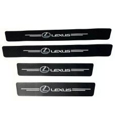 Накладка на пороги Lexus carbon (к-т 4шт)