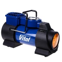 Компрессор ViTOL 150psi 15Amp 40л фонарь прикуриватель