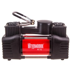 Компрессор Штурмовик 150psi 25Amp 90л 2 цилиндра шланг 5,0м клеммы