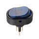 Переключатель on-off с подсветкой 12V овал Blue 19*31*20мм