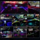 Підсвічування салону авто Ambient light Rgb 6в1 Bluetooth стрічка 12V діодна авто підсвічування