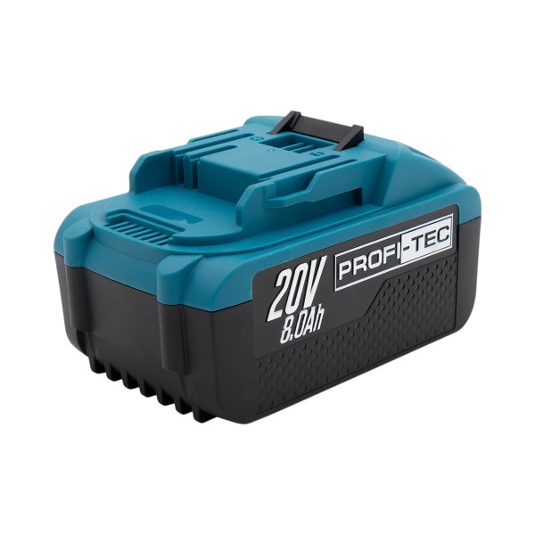 Акумуляторна батарея PROFI-TEC PT2080EP POWERLine (20 В / 8.0 Аг, високострумова, з індикатором)