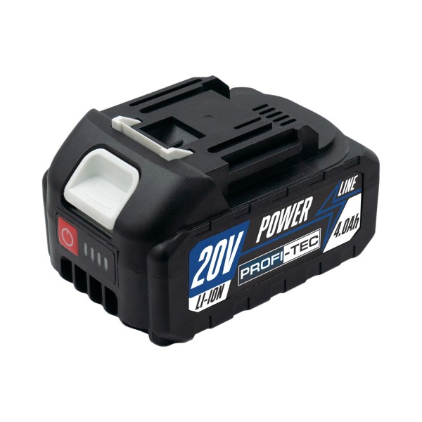 Акумуляторна батарея PROFI-TEC PT2080EP POWERLine (20 В / 8.0 Аг, високострумова, з індикатором)