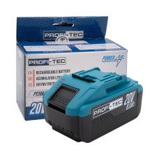 Акумуляторна батарея PROFI-TEC PT2080EP POWERLine (20 В / 8.0 Аг, високострумова, з індикатором)