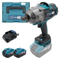 Аккумуляторный гайковерт PROFI-TEC PTW2100BL POWERLine, 2×PT2080EP (8.0 Ач), зарядное устройство BC20V (005977)