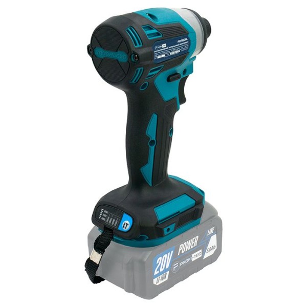Акумуляторний імпульсний гвинтоверт PROFI-TEC PID1820BL POWERLine , без акумулятора та зарядного пристрою (006107)