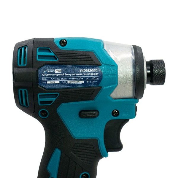 Акумуляторний імпульсний гвинтоверт PROFI-TEC PID1820BL POWERLine , без акумулятора та зарядного пристрою (006107)