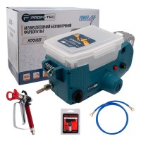 Аккумуляторный безвоздушный краскопульт PROFI-TEC PCPS1420 POWERLine, без аккумулятора и зарядного устройства (006295)