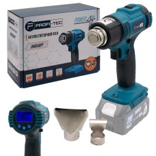 Акумуляторний фен PROFI-TEC DHG550PT_1 POWERLine , LCD-дисплей, без акумулятора та зарядного пристрою (006118)