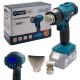 Акумуляторний фен PROFI-TEC DHG550PT_1 POWERLine , LCD-дисплей, без акумулятора та зарядного пристрою (006118)