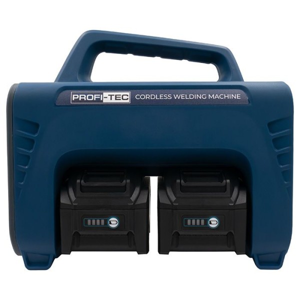 Аккумуляторный сварочный аппарат PROFI-TEC PCWM16040 X-MAX Power, 2×PT4080XM (8.0 Aг), зарядное устройство (006617)