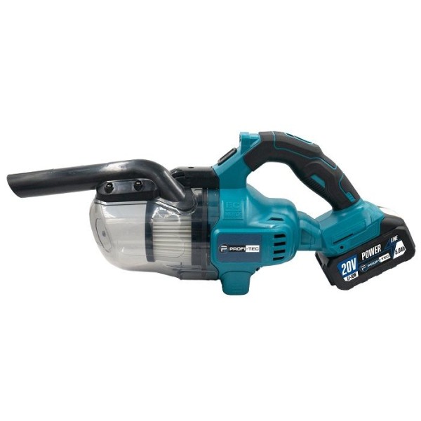 Аккумуляторный пылесос PROFI-TEC PHV200BL POWERLine, 2×PT2040MP (4.0 Ач), зарядное устройство (005709)