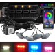 Габариты в решетку радиатора 3LED RGB Bluetooth 12V 