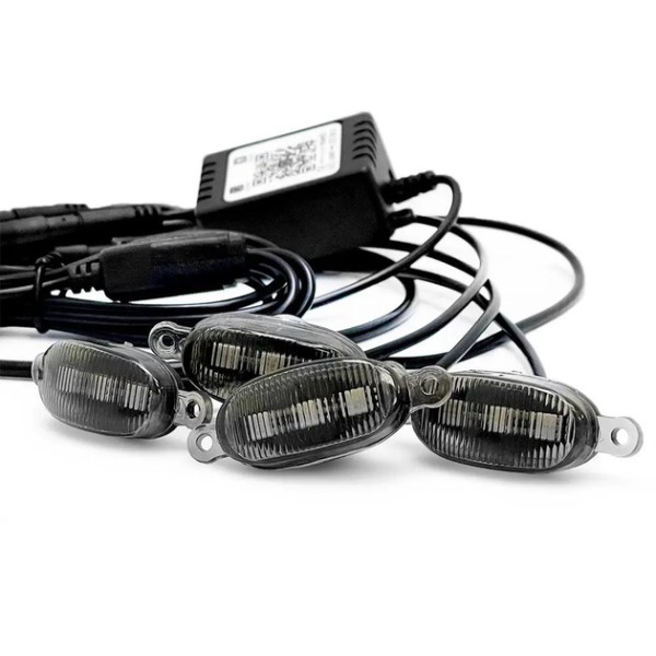 Габариты в решетку радиатора 3LED RGB Bluetooth 12V 