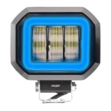 Фара рабочего света Leader + Blue DRL V76 FLOOD 6Led x 5W (90 x 105 x 55) 10-30V/30W/6000K