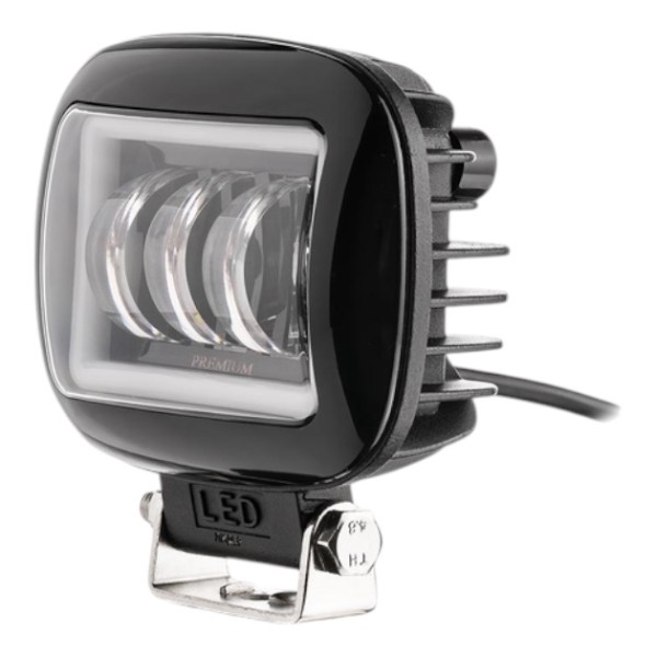 Фара рабочего света Leader + Red DRL 88BC FLOOD 3Ledx15W 10-60V/45W/6000K