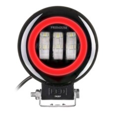 Фара рабочего света Leader + Red DRL 89BC FLOOD 3Ledx15W 10-60V/45W/6000K