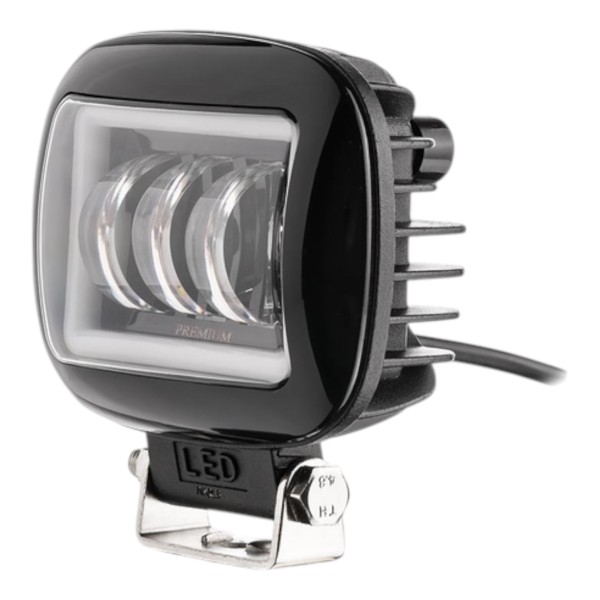 Фара рабочего света Leader + Yellow DRL 88BC FLOOD 3Ledx15W 10-60V/45W/6000K