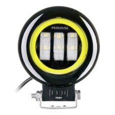 Фара рабочего света Leader + Yellow DRL 89BC FLOOD 3Ledx15W 10-60V/45W/6000K