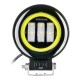 Фара рабочего света Leader + Yellow DRL 89BC FLOOD 3Ledx15W 10-60V/45W/6000K