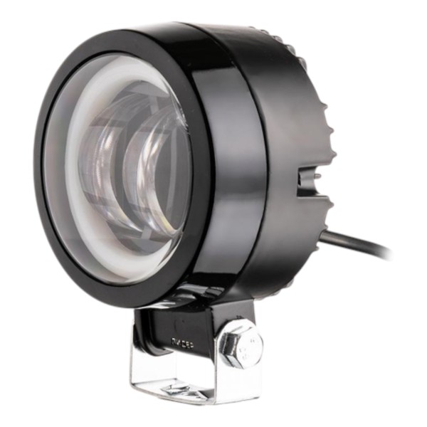 Фара рабочего света Leader + Yellow DRL Y20 FLOOD 2Led x 10 Вт (75x95x50) / 12-24 В / 20 Вт / 6000K