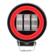 Фара светодиодная Leader + Red DRL V77 12-24V, 30W (6x5W), 2700Lm 1шт