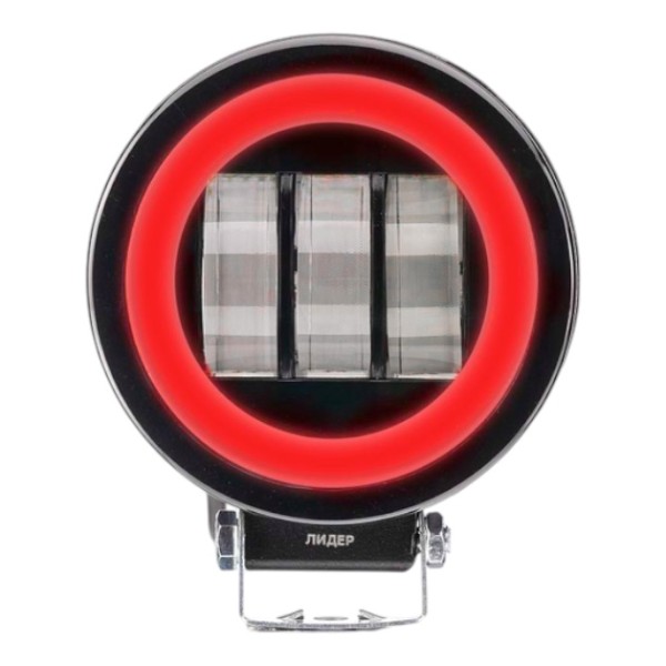 Фара светодиодная Leader + Red DRL V77 12-24V, 30W (6x5W), 2700Lm 1шт