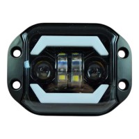 Фара светодиодная Leader J09 FLOOD + SPOT+ DRL 10-60V, 35W, 3200Lm 