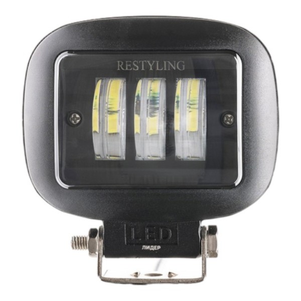 Фара светодиодная Leader RESTYLING 10-60V, 45W (3x15W), 4000Lm W/Y  