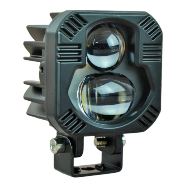 Світлодіодна LED фара Leader P-66 40W (2х20W) CREE W/Y 68 х 68 х 49/ 10-60V