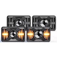 Светодиодные фары Light X Premium T001 COMBO, IP68, 6000K, 4 шт