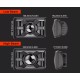 Светодиодные фары Light X Premium T001 COMBO, IP68, 6000K, 4 шт