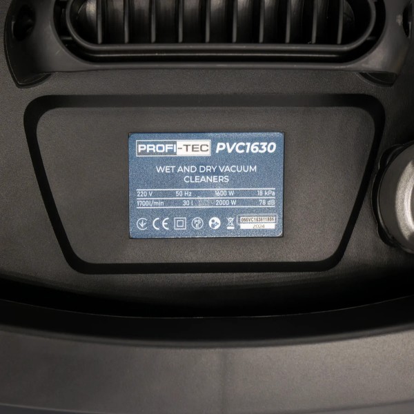 Будівельний пилосос PROFI-TEC PVC1630,  1600 Вт, 30 л,  (006531)