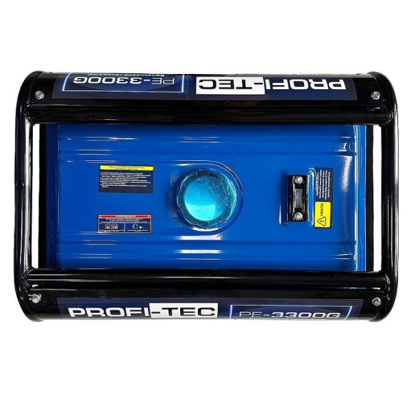 Бензиновый генератор PROFI-TEC PE-3300G, 3,3 кВт, ручной стартер, четырехтактный одноцилиндровый (005161)