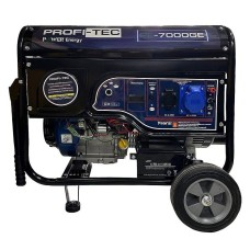 Бензиновий генератор PROFI-TEC PE-7000GE, 7,0 кВт, ручний / електростартер, чотиритактний одноциліндровий (004764)