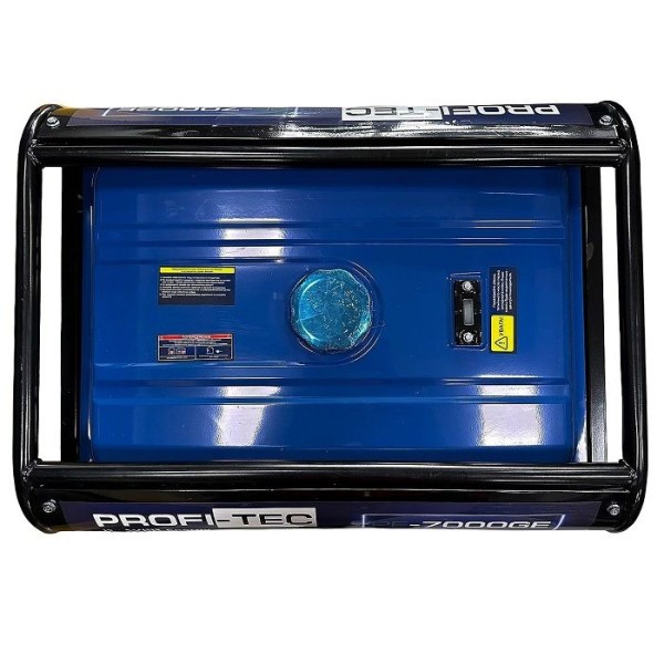 Бензиновый генератор PROFI-TEC PE-7000GE, 7,0 кВт, ручной/электростартер, четырехтактный одноцилиндровый (004764)
