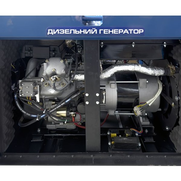 Дизельный генератор PROFI-TEC DGS15 Power MAX 14 кВА/11,5 кВт, 220V, 4-тактный, 2-цилиндровый (2V92F) (005028)