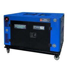 Дизельний генератор PROFI-TEC PE-12000SSDE (11 кВт, 220 В), чотиритактний двоциліндровий (005188)
