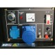 Дизельный генератор PROFI-TEC PE-5700DE, 5,7 кВт, ручной и электростартер, четырехтактный одноцилиндровый (005189)