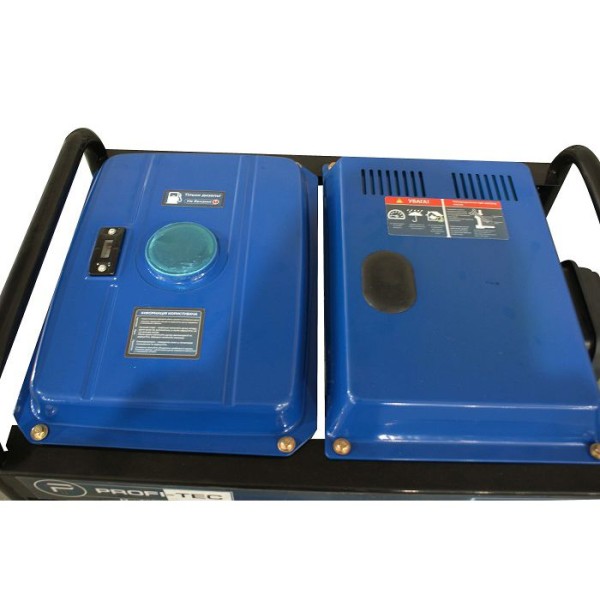 Дизельний генератор PROFI-TEC PE-7500DE (7,0-7.5 кВт, електростартер) чотиритактний одноциліндровий (006949)