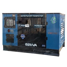 Дизельний генератор PROFI-TEC WDSG62-3 Power MAX 62 кВА / 50 кВт, чотирициліндровий двигун WEICHAI WP4.1D66E200 (005038)