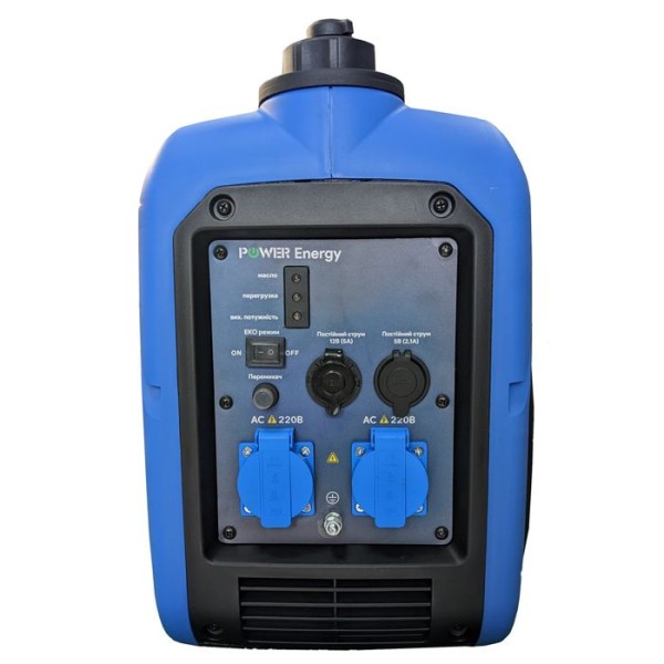 Инверторный бензиновый генератор PROFI-TEC GG2200i, 2,2 кВт, одноцилиндровый, четырехтактный, с воздушным охлаждением (005156)