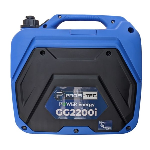 Инверторный бензиновый генератор PROFI-TEC GG2200i, 2,2 кВт, одноцилиндровый, четырехтактный, с воздушным охлаждением (005156)