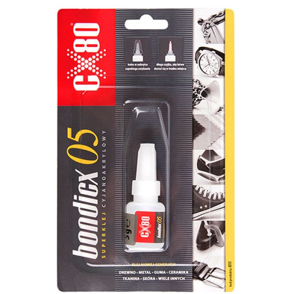 Клей цианокрыловый CX-80 Bondicx 05/5 г(CX-80 bondicx 05)