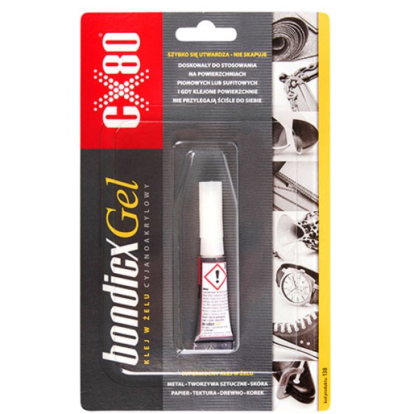 Цианакрилатный клей CX-80 Bondicx Gel / 3 г(CX-80 bondicx gel)
