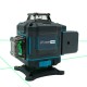 Лазерный нивелир PROFI-TEC PGL 4D 1640, 40 м, 16 линий, зеленый луч (005906)