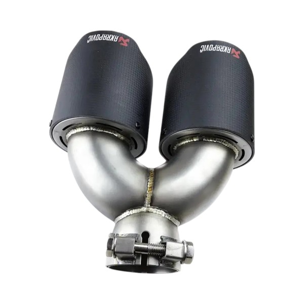 Насадка на глушитель Akrapovic двойная 63-240 мм (ZB)